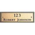 Gold Tone Engraved Plate (Up To 25 Sq. Inch)